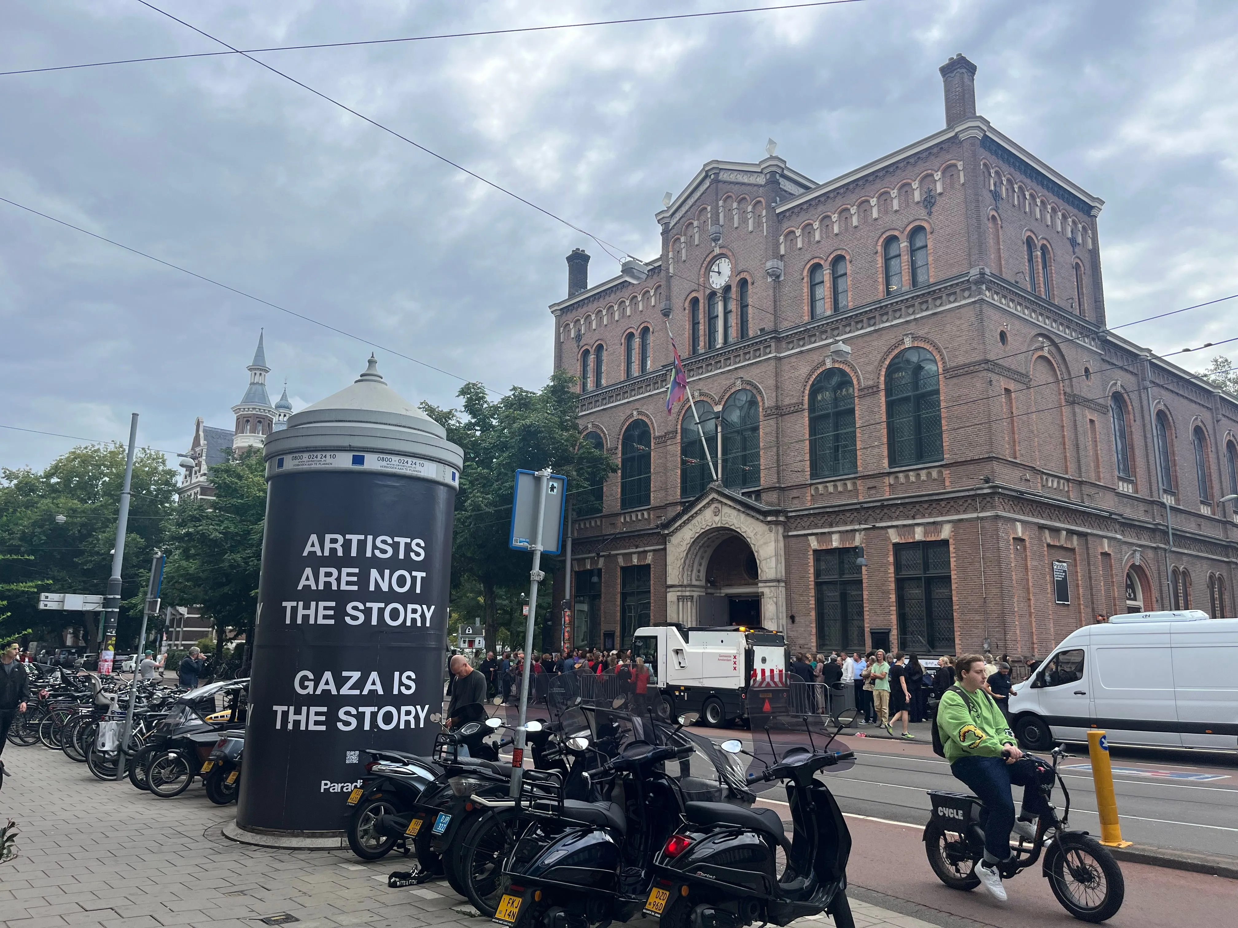 Artists are not the story, Gaza is the story